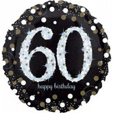 Sparkling 60th Birthday Foil Balloon - The Party Room